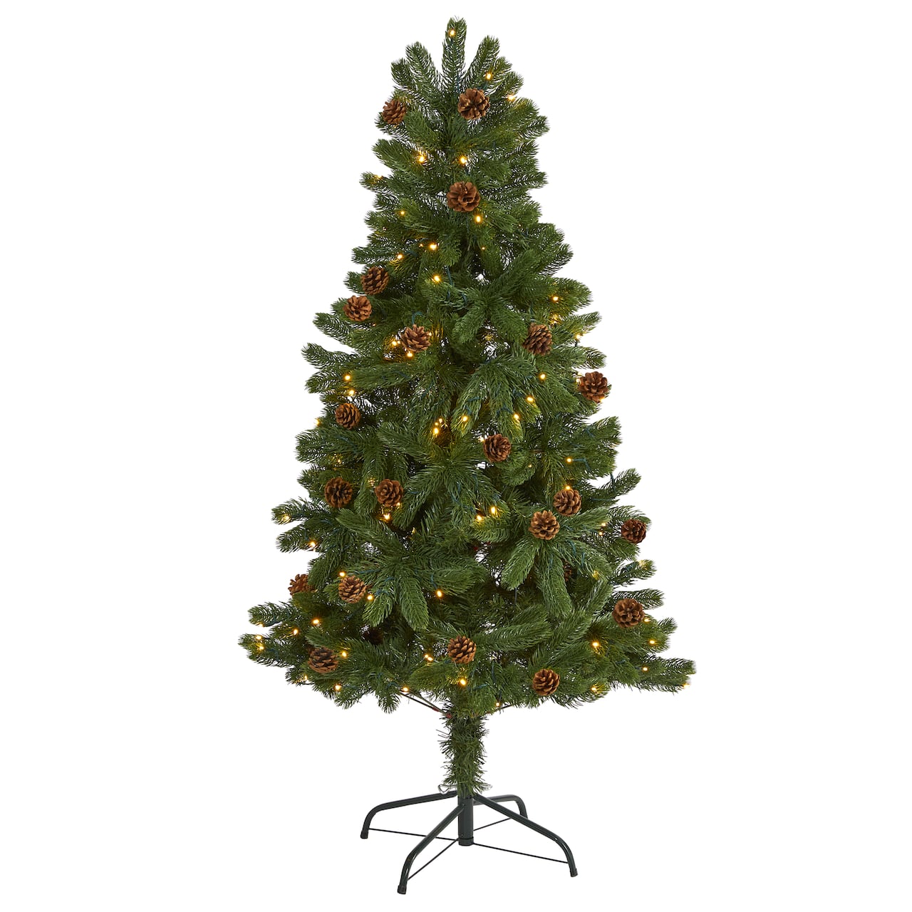 5ft. Pre-Lit Rocky Mountain Spruce Artificial Christmas Tree, Clear LED Lights